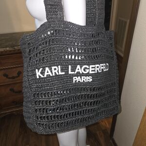 Karl Lagerfeld Black Tote Bag